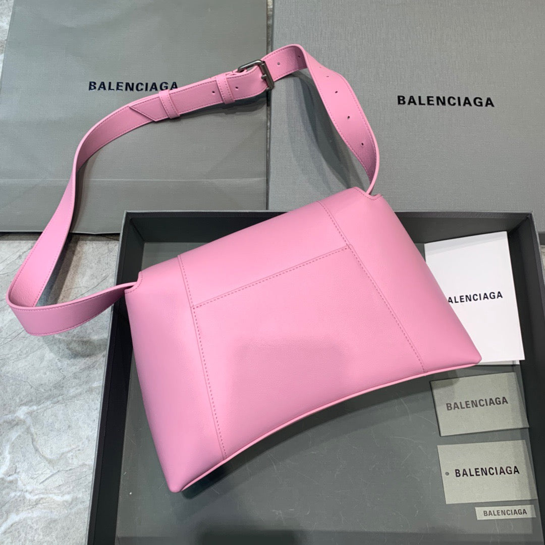 Balen Downtown Small Shoulder Bag In Pink, For Women,  Bags 11.8in/30cm 67135329S1Y5906