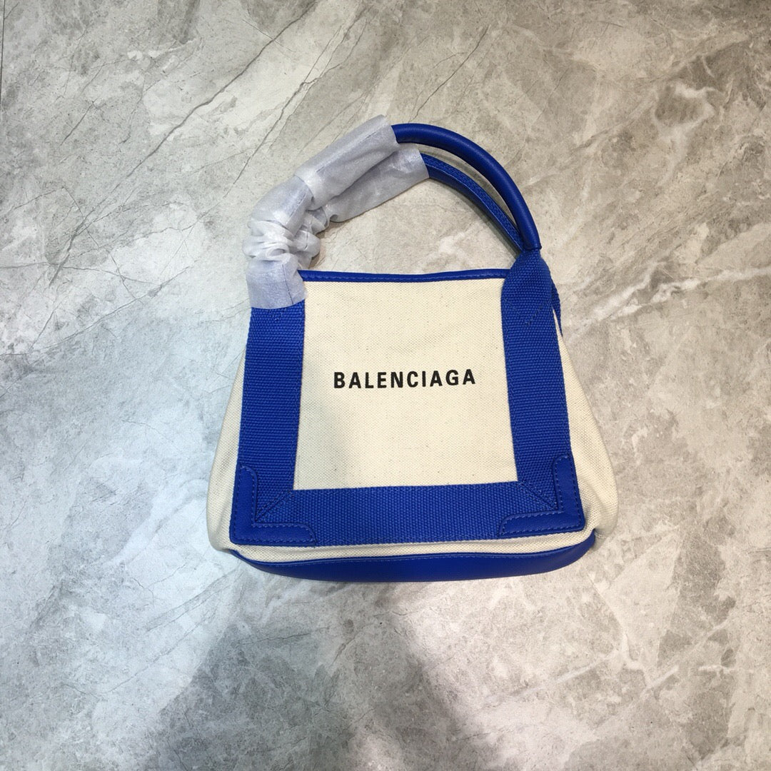 Balen Navy XS Tote Bag In Blue, For Women,  Bags 12.6in/32cm