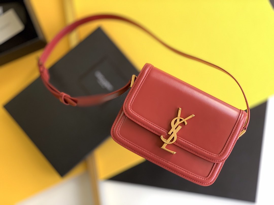 YSSL Solferino Small Satchel Bag Red In Box With Gold Hardware 7.4in/19cm YSl 6343060SX0W6805