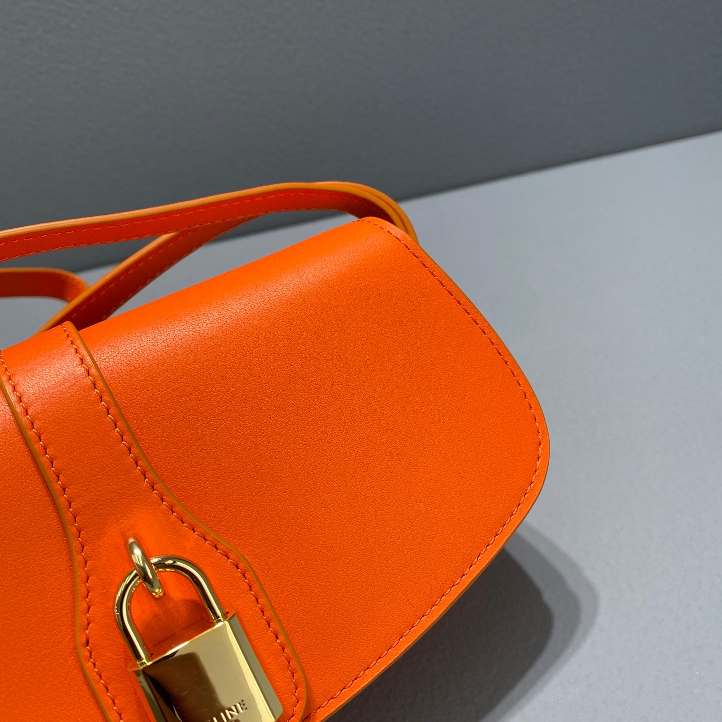 CE Clutch On Strap Orange For Women 7in/18cm