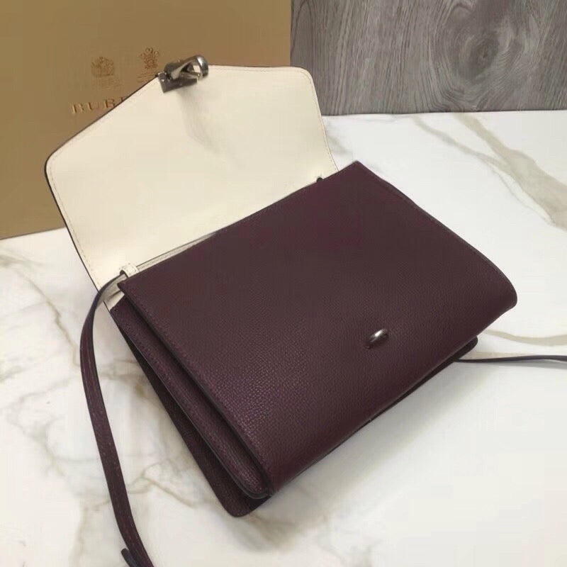 BB Small Macken Colorblock Crossbody Brown/White Bag For Women, Bags 9.5in/24cm