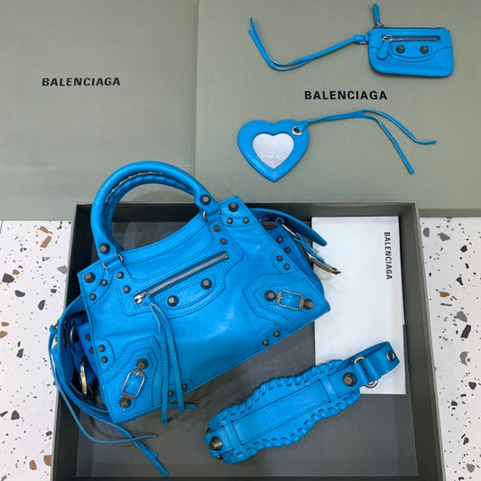 Balen Neo Cagole XS Handbag In Blue, For Women,  Bags 10.2in/26cm