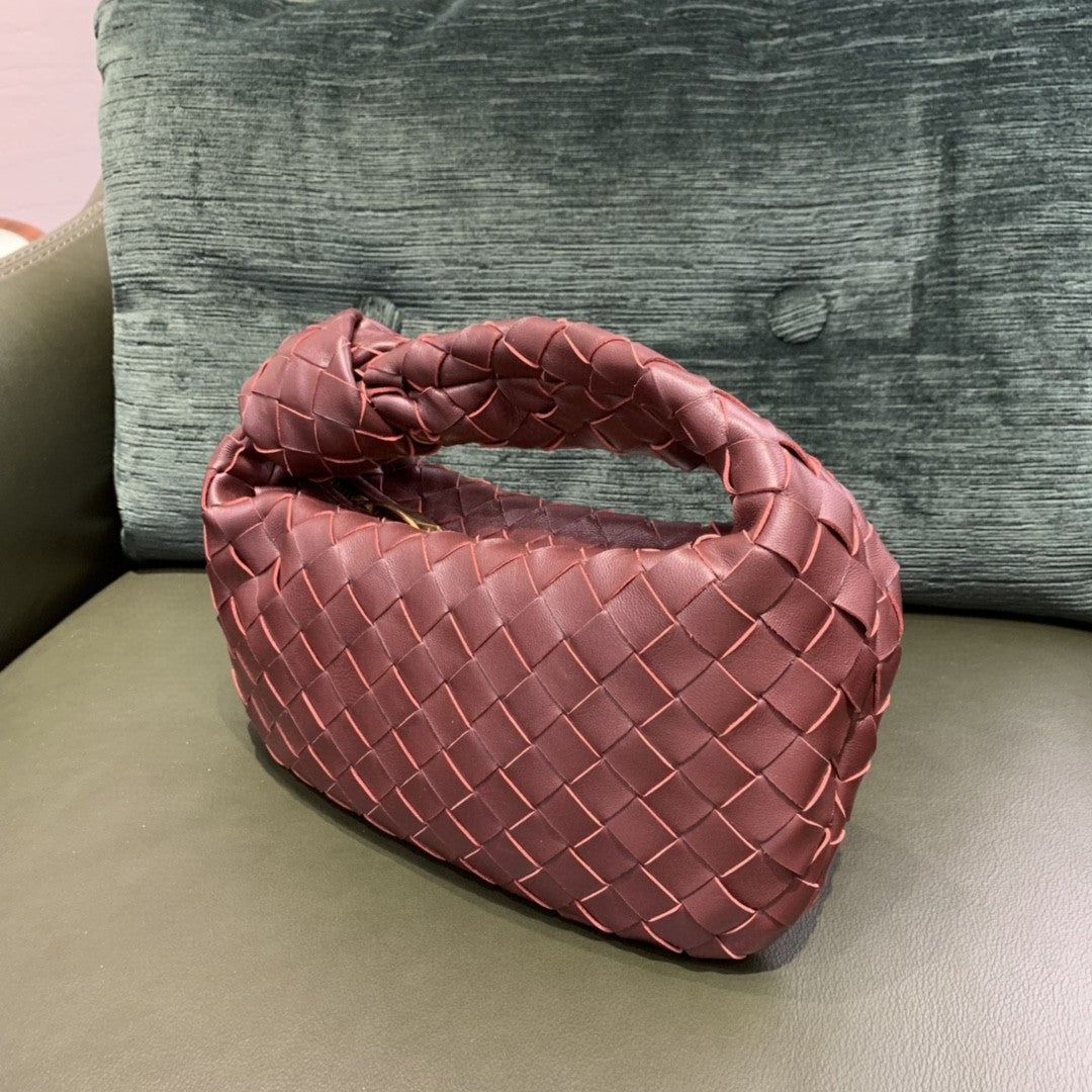 BV Mini Jodie Bag For Women 11in/28cm In Dark Red