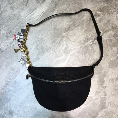 Balen Souvenir XS Belt Bag In Black, For Women,  Bags 9.5in/24cm