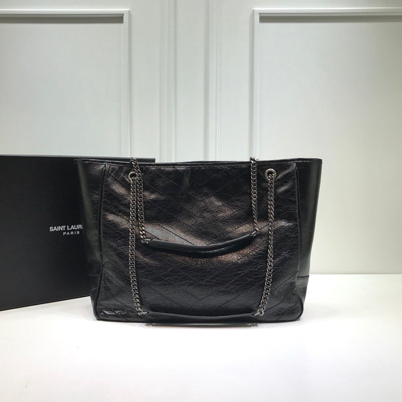 YSSL Niki Shopping Bag Black For Women 13.8in/35cm YSL 