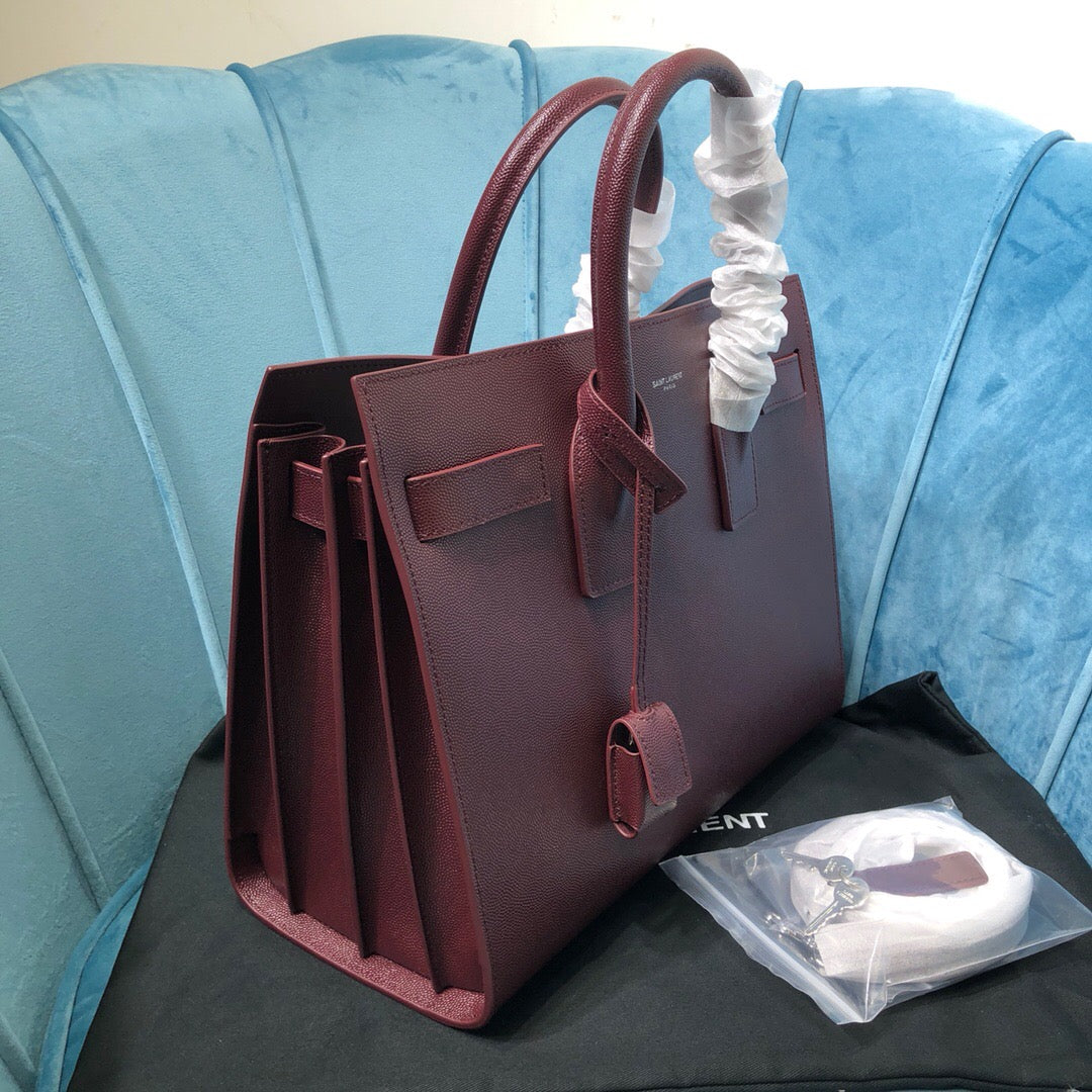 YSSL Sac De Jour Small Burgundy For Women 12.5in/32cm YSL