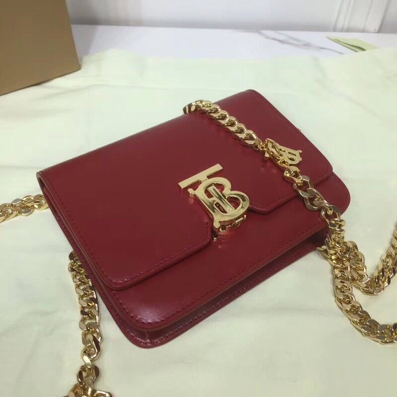 BB Tb Chain Belt Bag Red For Women, Bags 6.6in/17cm