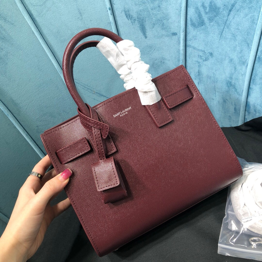 YSSL Sac De Jour Nano Burgundy For Women 8.6in/22cm YSL