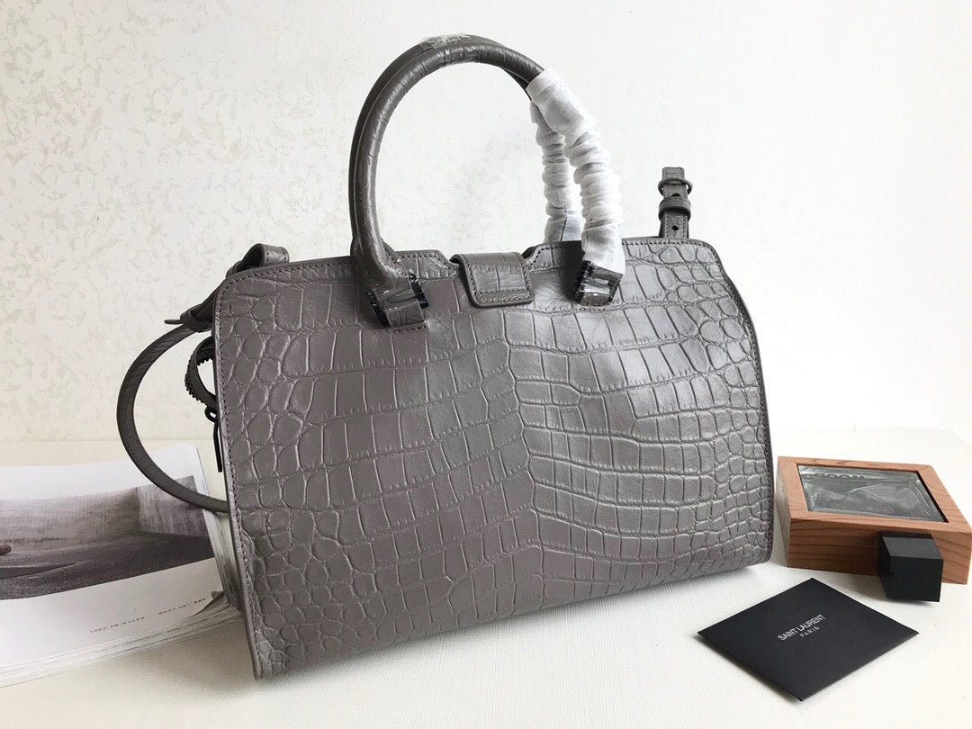 YSSL Monogram Cabas Small Gray For Women 12in/31cm YSL