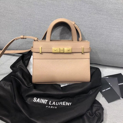 YSSL Manhattan Nano Shopping Bag In Box Beige For Women 8.2in/21cm YSL