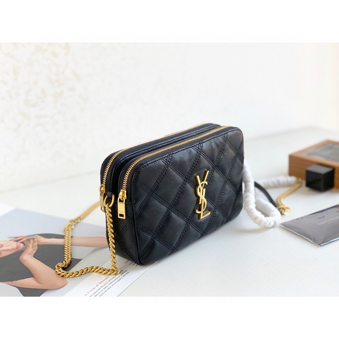 YSSL Becky Crossbody Bag Black For Women 7in/18cm YSL P00533588