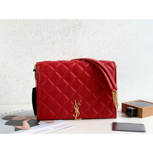 YSSL Becky Small Shoulder Bag Red For Women 10.5in/27cm YSL