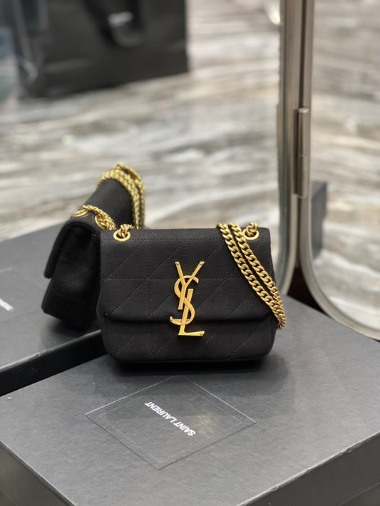 YSSL Jamie Mini Chain Bag Black For Women, Women&#8217;s Bags 6.9in/17.5cm YSL 6981622F9271000