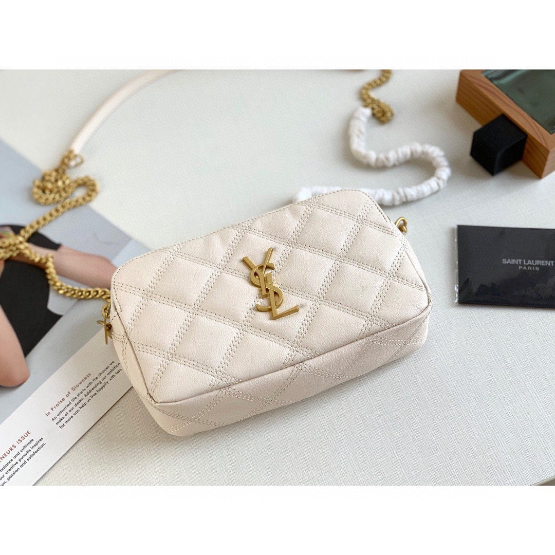 YSSL Becky Crossbody Bag White For Women 7in/18cm YSL P00555149