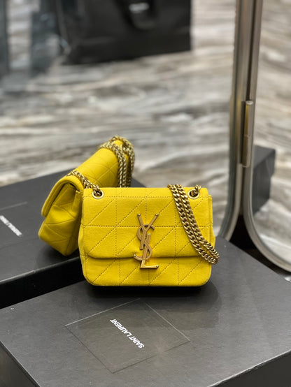 YSSL Jamie Mini Chain Bag Yellow For Women, Women&#8217;s Bags 6.9in/17.5cm YSL