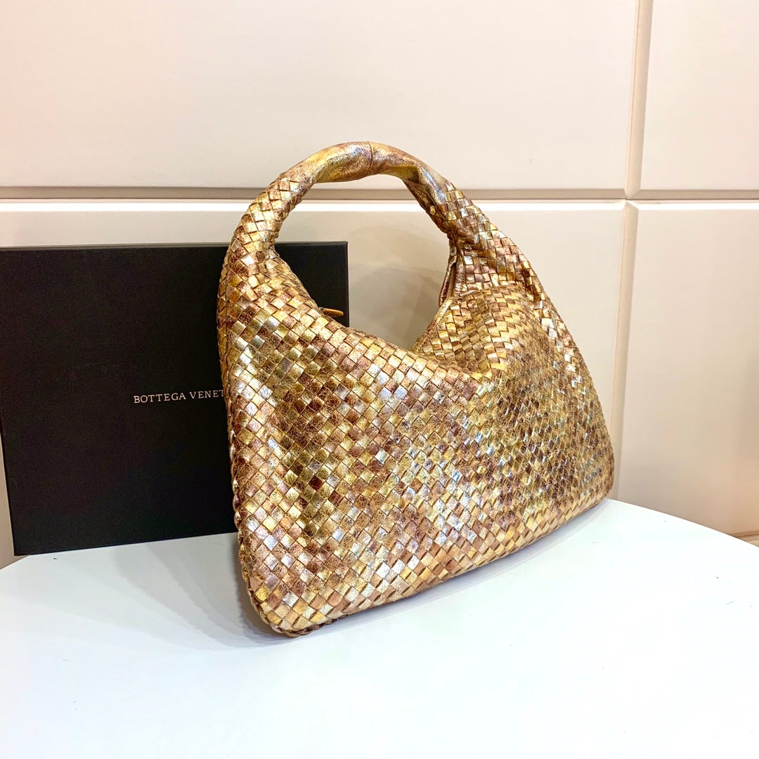 BV Hobo Bag Gold, For Women, Bags 16.9in/43cm